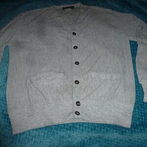 Vanderbilt Knitted V-Neck Sweater/Buttoned  Cardigan with Pockets Sz M
